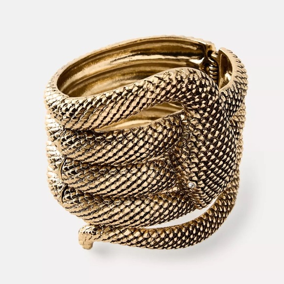 🔥🔥Zara Gold Snake Wrap Bracelet - Picture 3 of 5